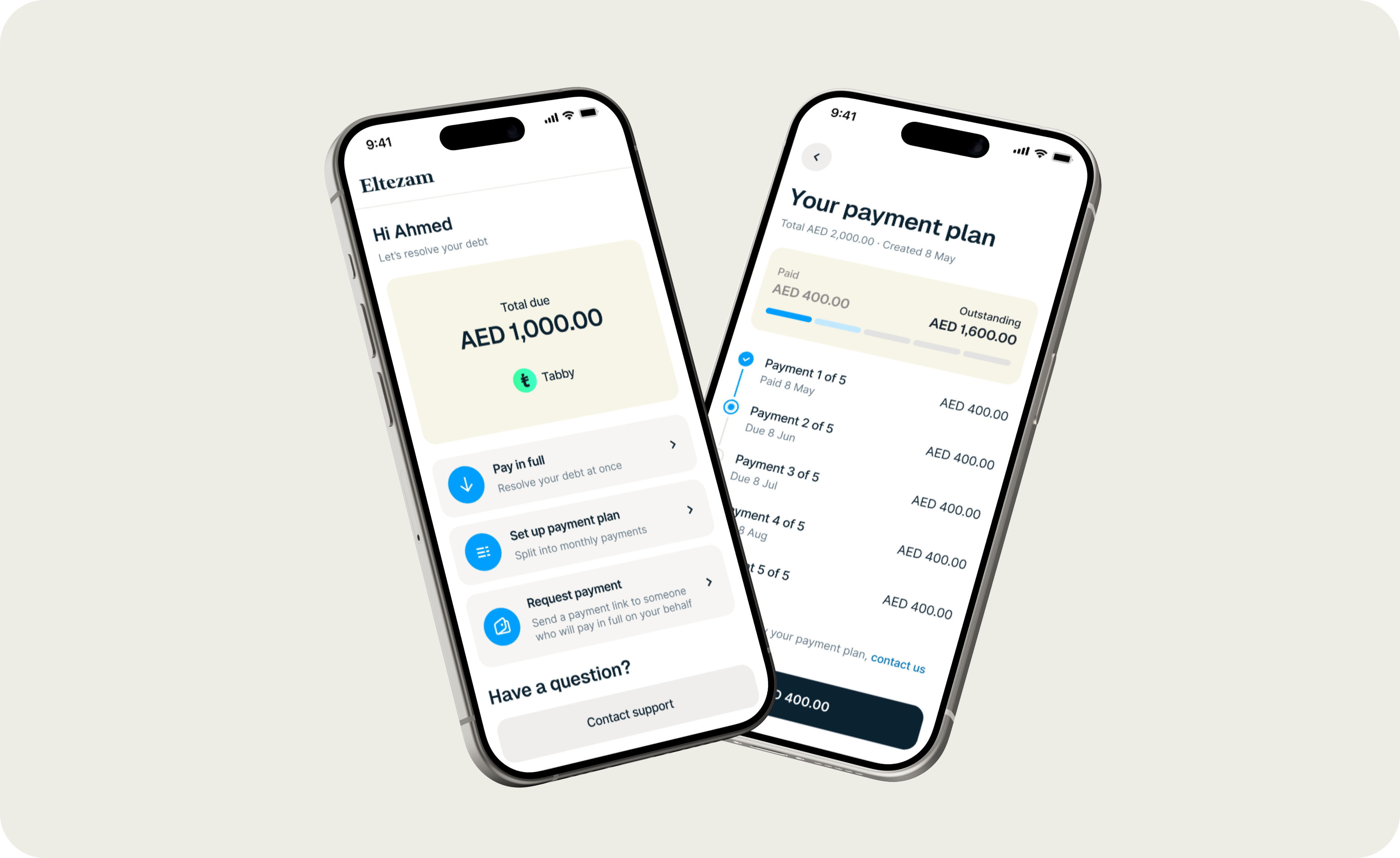 Eltezam — self-service debt recovery platform cover